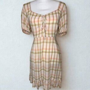 B.P. Plaid Midi Dress Medium NWT
